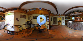 3D panarama of coffee house in Truskavets